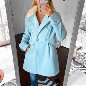 ❄️ GEORGE BABY BLUE FAUX FUR WINTER COAT!